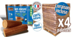 BÛCHES CALORIFIQUES WOODSTOCK 3 PALETTES, 312 SACS DE 5 BÛCHES